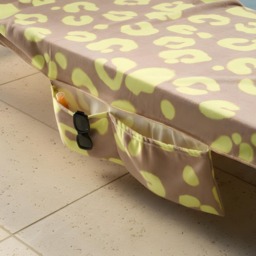 OHS Abstract Leopard Print Beach Towel in a Bag - Neon - thumbnail 2