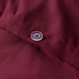OHS Plain Duvet Cover Set, Burgundy - Double - thumbnail 4