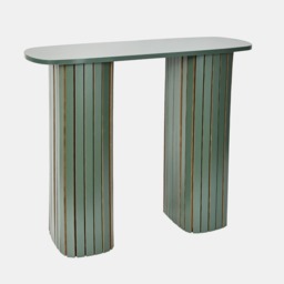 OHS Madison Ribbed Console Table - Woodland Green - thumbnail 2