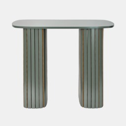 OHS Madison Ribbed Console Table - Woodland Green - thumbnail 2