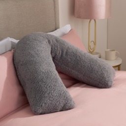 OHS Teddy V Shape Pillow - Grey