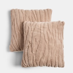 OHS Tufted Zebra Cushion Covers Mink - 45 x 45cm - thumbnail 2