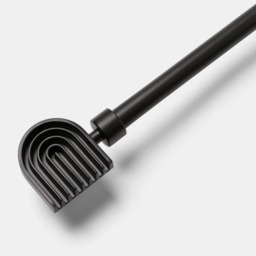 OHS 16mm Extendable Arches Curtain Pole, Black - 120-220cm - thumbnail 3