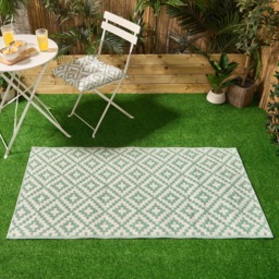 OHS Outdoor Geometric Rug, 160cm x 230cm - Sage - thumbnail 2
