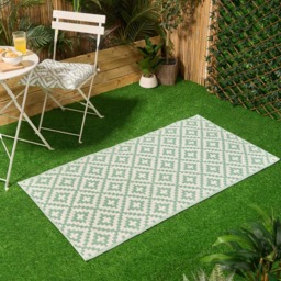OHS Outdoor Geometric Rug, 160cm x 230cm - Sage - thumbnail 1