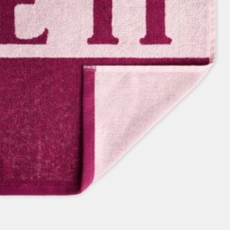 OHS 100% Cotton Take it Off Slogan Bath Towel, Pink/Burgundy - 1PC - thumbnail 2