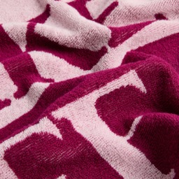OHS 100% Cotton Take it Off Slogan Bath Towel, Pink/Burgundy - 1PC - thumbnail 4