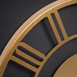 OHS Traditional Skeleton Wall Clock - Gold - thumbnail 3