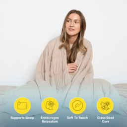 OHS Supersoft Weighted Blanket, Natural - 10kg - thumbnail 2