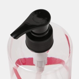 OHS Bow Wrapped Dispenser Bottles, Clear/Hot Pink - 3 Pack - thumbnail 4