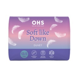 OHS Soft Like Down 13.5 Tog Duvet, White - Double - thumbnail 1