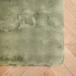 OHS Faux Fur Bubble Rug, Sage - 120 x 170cm - thumbnail 5