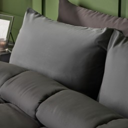 OHS Coverless 10.5 Tog Duvet Set, Grey -  Single - thumbnail 2
