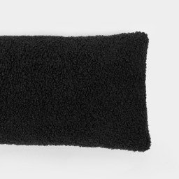 OHS Bouclé Draught Excluder - Black - thumbnail 5
