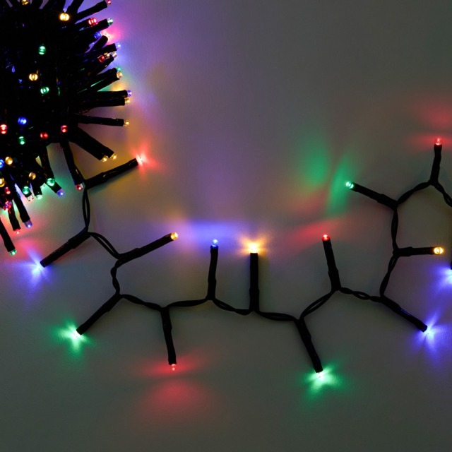 OHS 200 Battery Operated LED String Lights - Multi - image 1