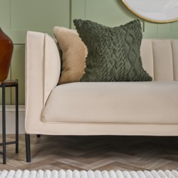 OHS Cable Knit Cushion Covers, Woodland Green - 45 x 45cm - thumbnail 5