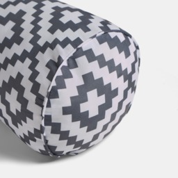 OHS Geometric Print Indoor/Outdoor Bolster Pillow - Grey - thumbnail 5