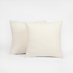 OHS 2 Pack Boucle Cushion Covers - Cream - thumbnail 2