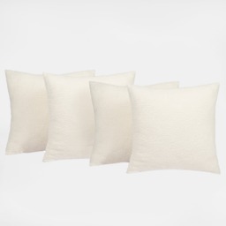 OHS 2 Pack Boucle Cushion Covers - Cream - thumbnail 3