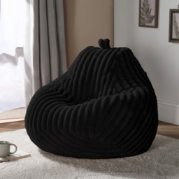OHS Adults Ribbed Bean Bag - Black