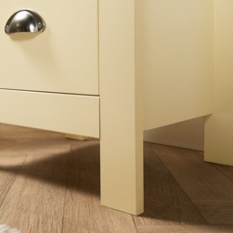 OHS Chicago 2 Drawer Bedside Table - Cream - thumbnail 3