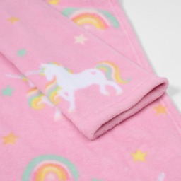 OHS Kids Unicorn Printed Wearable Blanket - Pink - thumbnail 5