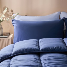 OHS Coverless 10.5 Tog Duvet Set, Navy - Single - thumbnail 4