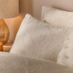 OHS Teddy Fleece Pillowcases - Cream - thumbnail 2