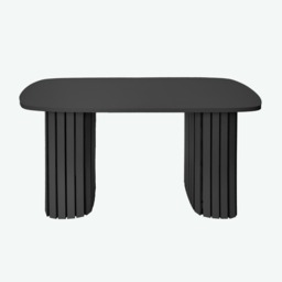 OHS Madison Ribbed Coffee Table - Dark Charcoal - thumbnail 2
