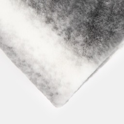 OHS Faux Fur Stripe Throw - Grey - thumbnail 5