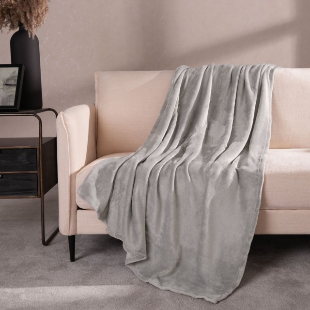 OHS Supersoft Throw, Slate Grey - 120 x 150cm - image 1