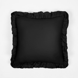 OHS Frill Cushion Covers, 45 x 45cm - Black - thumbnail 3