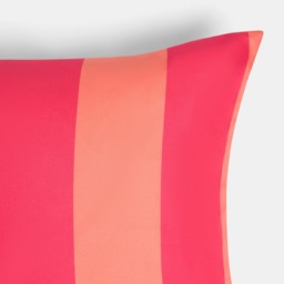 OHS Indoor/Outdoor Stripe Print Cushion Covers, Orange/Pink - 45 x 45cm - thumbnail 5