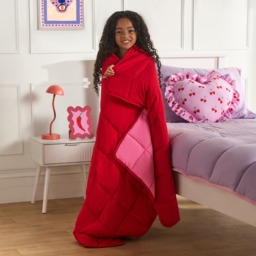 OHS Kids Supersoft Weighted Blanket, Pink/Red - 3kg - thumbnail 3