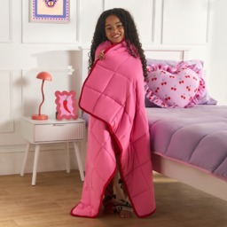 OHS Kids Supersoft Weighted Blanket, Pink/Red - 3kg - thumbnail 2