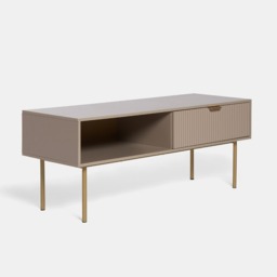 OHS Ribbed Coffee Table With Drawer -  Natural - thumbnail 4