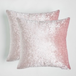 OHS Crushed Velvet Cushion Covers - Blush