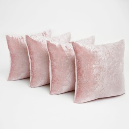 OHS Crushed Velvet Cushion Covers - Blush - thumbnail 4