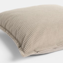 OHS Oxford Edge Corduroy Cushion Covers, Grey - 45 x 45cm - thumbnail 5