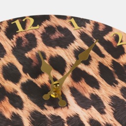 OHS Leopard Print Wall Clock - Natural - thumbnail 3