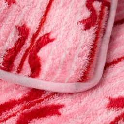 OHS Bow Stripe Print Teddy Coverless 10.5 Tog Duvet Set, Pink - Single - thumbnail 5