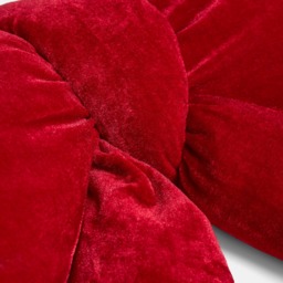 OHS Velvet Bow Shaped Cushion - Red - thumbnail 5