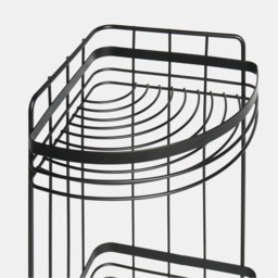 OHS Wire Corner 3-Tier Bathroom Caddy - Black - thumbnail 5