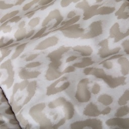 OHS Leopard Print Coverless Sherpa Fleece 10.5 Tog Duvet Set, Stone - Double - thumbnail 5