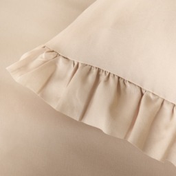OHS Frill Edge Duvet Cover Set, Stone - King - thumbnail 3