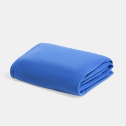 OHS Plain Fleece Throw, Cobalt Blue - 120 x 150cm - thumbnail 3