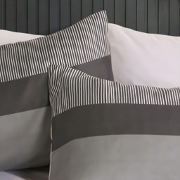 OHS Multi Stripe Duvet Set, Grey - Single - thumbnail 3