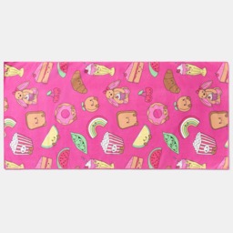 OHS Sweetie Pies Beach Towel - Magenta - thumbnail 3
