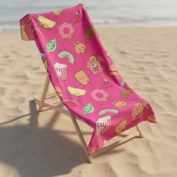 OHS Sweetie Pies Beach Towel - Magenta