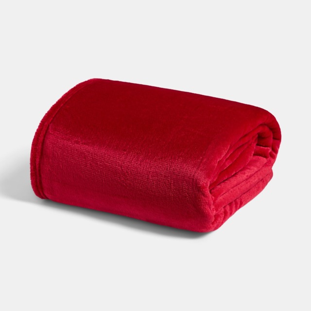OHS Ultra Soft Throw, Red - 120 x 150cm - image 1